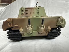 1/35 WELL BUILT TRUMPETER JADGPANZER E-100 TANK READY TO DISPLAY.