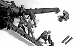 Master Box 3577 – 1/35 – WWII US Artillery Crew Plastic Model Kit For Kids