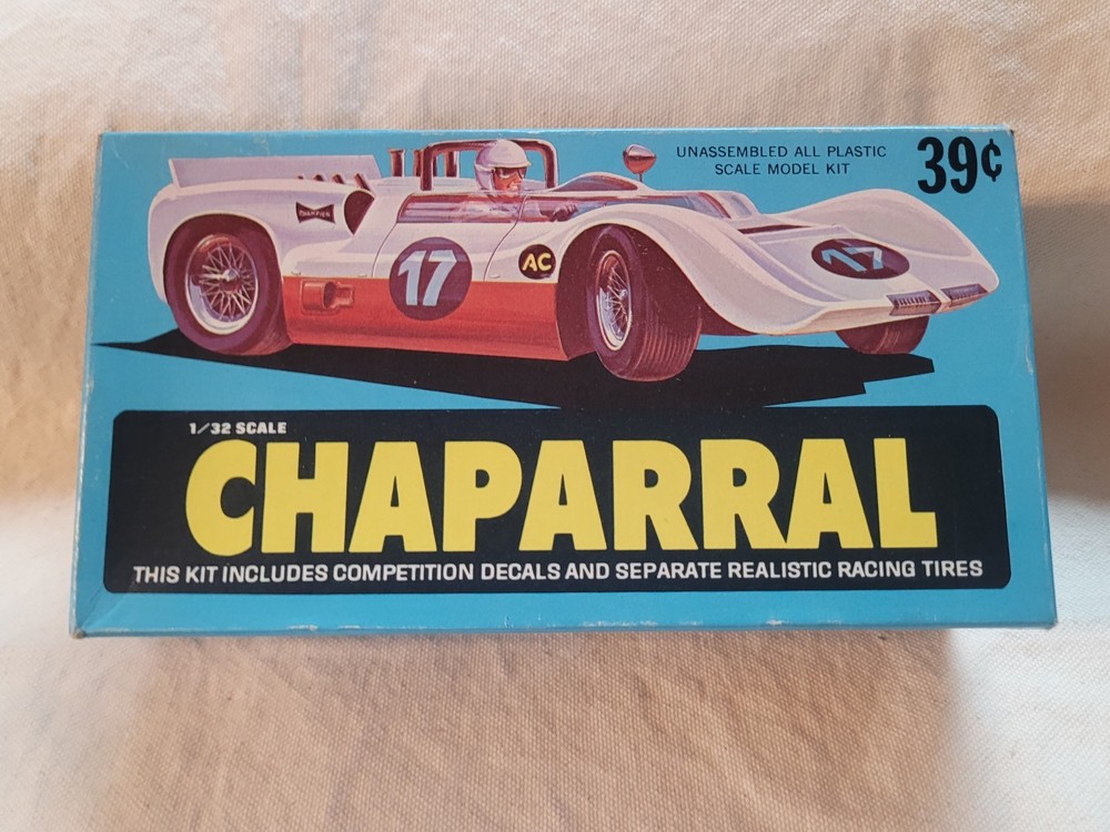 Vintage 60’s Chaparral Palmer 1:32 Model Kit Unbuilt complete in box! #392