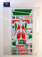 Decalpool 1/24 Scale Honda Civic Castrol Mugen JTCC 1995 Decal & Transkit DP147T