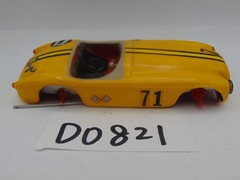 Vintage Model Car Wood 5 ” Long Built 1960’s Road Racer Roadster For Parts