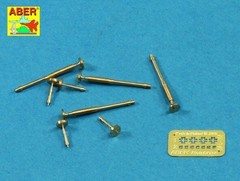 8mm HOTCHKISS M.1909 MACHINEGUN BARRELS (4pcs) to MK.A WHIPPET #35L199 1/35 ABER