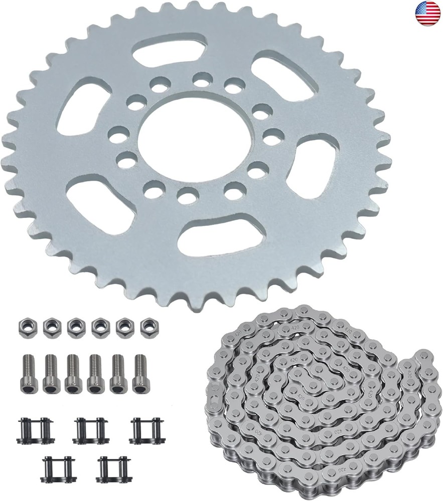 40T Sprocket with 35 Chain 140-Links Kit For Coleman CT100U CC100X, Baja DB30,