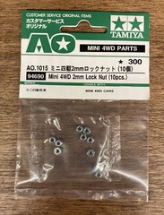 Tamiya Mini 4WD – 94690 – Mini 4WD 2mm Lock Nut (10pcs.) AO-1015
