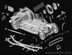 Master Box 35101 Polizei-Kuebelsitzwagen ab 1937German military car WWIIera 1/35