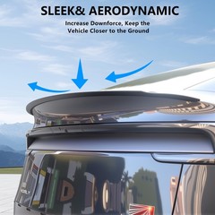Arcoche Model Y Juniper Matte Black Trunk Spoiler Wing