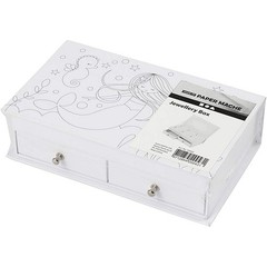 Create Crafts 50440 kartonnen sieradendoosje, 18 x 10,5 x 5 cm, wit, 10 stuks