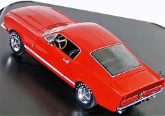 Ford Mustang Cobra GT12Race Car24Hot Rod1969Custom Built Metal Body 1:18 Model