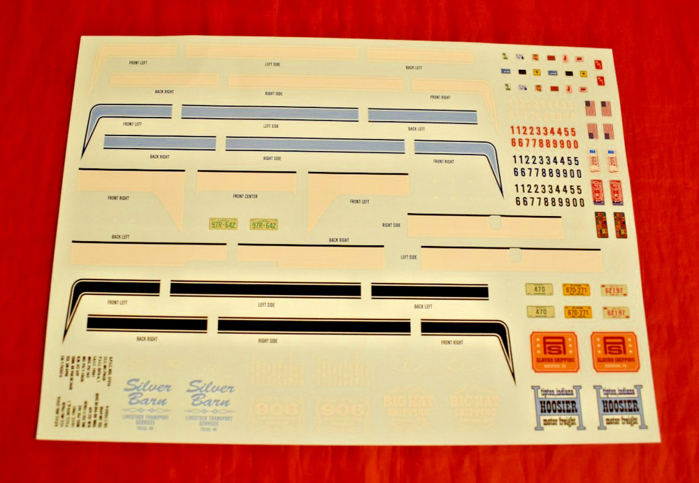 AMT Chevy Titan 90 Decal Sheet 1/25