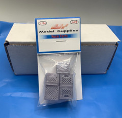 5 Milk Crates For Model Car & G Gauge Train Dioramas & Layouts 1/24 & 1/25