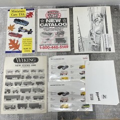 Vintage 1980s-90s Miniature Scale Model Car Automobile Catalog Lot Auto Sales