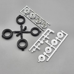 Revell 1/24 1966 66 Chevrolet Malibu SS Parts Kitbash Chrome Drag Wheels Tires