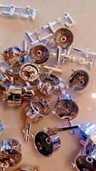 16 pc BLEM BAD Hoppin Hydros 1/24 scale ROLLERZ CHROME Rims Model Car LOWRIDER