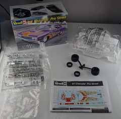 Revell 85-2870 67 Chevelle Pro Street 1:25 Model Kit Open Box Sealed Bags