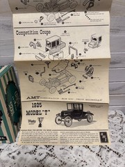 Vintage 1925 Model T Ford 1:25 Model Kit AMT Corporation 1960s Appears Complete