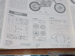 TAMIYA 1:12 HONDA CR250R MOTOCROSSER MODEL KIT – Open Box Started – Free Paints
