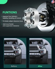 SCITOO 4Pcs Wheel Adapters 1.5 inch 5×135 to 5×4.5 Bore 87.1mm Studs 12×1.5 5