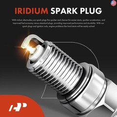 A-Premium Ignition Coils and Spark Plugs Kits Compatible with Nissan Juke