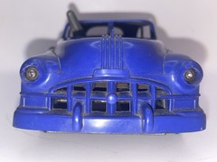 1950 Pontiac Chieftain Wind-Up BO Headlights MARX 1/20 Blue VF-XLNT