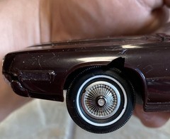VINTAGE AMT 1969 DARK MAROON FORD THUNDERBIRD DEALER PROMO CAR / RADIO VERSION