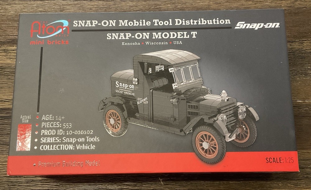 NEW SNAP-ON ATOM MINI BRICKS BRICK MODEL T SSX23P156 VINTAGE CAR NIB