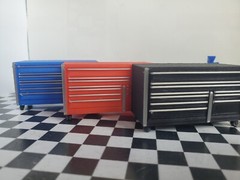 Toolbox Workbench Oil Pan Diesel Gas Vise Ramp 1/24 1/25 Scale Garage