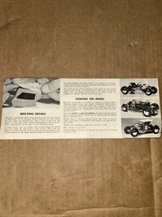 Monogram Green Hornet Ford ‘T’ Show-Go Roadster Model Kit Instructions PC61
