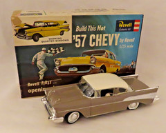 Vintage Revell 57 Chevy Bel-Air 1/25 Scale Model Kit H-1284 Built