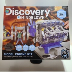 Discovery #Mindblown Model Engine Kit with Moving Parts and LED Lights.