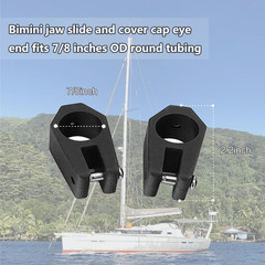 Boat Bimini Top Fittings Hardware 7/8 Inch Bimini Fittings Set,Nylon Bimini Top