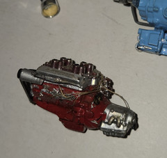 1960s 1/25 Model Car Engines Lot of 5 – Vintage Model Kit Parts – Lot F