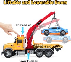 SASBSC Tow Truck Toys for 3 4 5 6 7 Year Old Boys Big Construction Toy for…