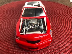 MONOGRAM 1/24 REDBARON #90 T-BIRD STOCK CAR FACTORY BUILT BOX ART DISPLAY MODEL