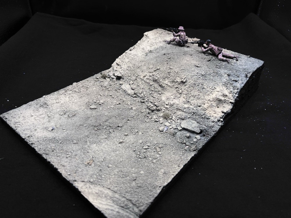 1/35 Scale Military Diorama Base Terrain Display Model Soldiers Figures Diecast