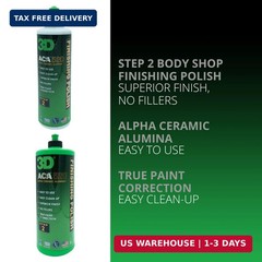 3D ACA 520 Finishing Polish – 8oz – Step 2 Body Shop Finishing Polish – Easy Cle