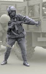 1/16 Scale Die-Cast Resin Figure Model Kit Russian Internal Troops Soldier (N…