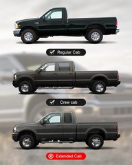 2Pcs Roof Corner Cab Covers Molding Trim Upgraded Sealed Fit for Ford F-250 F-35