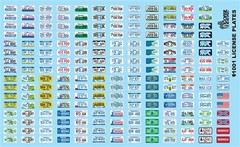 LICENSE PLATES 1:24 1:25 GOFER RACING DECALS CAR MODEL ACCESSORY 11001-R