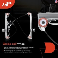 A-Premium Power Electric Window Regulator with Motor Compatible with Hummer H2