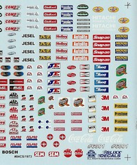 NASCAR DECAL 2004 INDIVIDUAL STOCK CAR FENDER CONTINGENCIES – 1/24