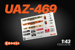 1:43 3D Detail Set for scale model UAZ 469 Zvezda 43007