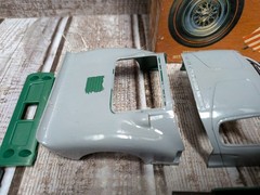 Vintage Aurora Ford GT Flying Tiger Plastic Model Race Car Kit 1:25