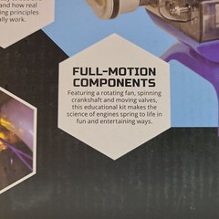 Discovery #Mindblown Model Engine Kit with Moving Parts and LED Lights.