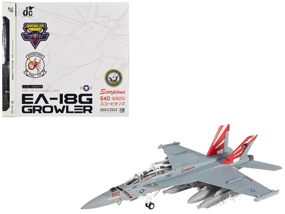 JC Wings JCW-72-F18-017 1/72 Boeing EA-18G Growler Aircraft “VAQ-132