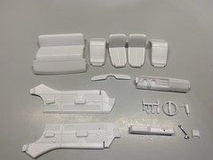 Revell 1/25 1969 CHEVELLE CHASSIS AND INTERIOR AND PARTS /JUNKYARD/DIORAMA