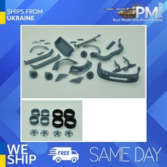 DiOlex DP24006 1/24 Porsche 930/964 RWB Wide Body + wheels transkit for Tamiya
