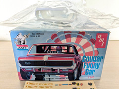 L@@K! **RARE **SEALED-BAG *ORIGINAL VINTAGE AMT COUGAR FUNNY CAR KIT **COMPLETE!
