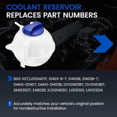 Engine Coolant Reservoir Tank 603-027 Compatible with Volkswagen Golf Jetta Beet