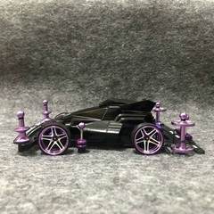 Tamiya Mini 4WD Mod: Black Warrior Set Matte Blk Paint Collect Race Build
