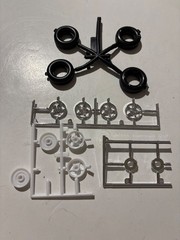 Model Car Parts – Monogram Dodge Ram VTS Wheels Tires Backs ONLY 1/25 kitbash